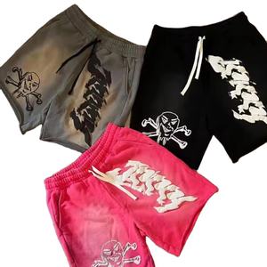 Pantalones cortos coloridos para hombres con logotipo personalizado Pantalones cortos con bolsillos French Terry 100% algodón Moda Street Men Shorts Pantalones cortos para hombres - Product Image 1