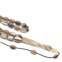 Chapelet de prière musulman en corne de buffle à 33 perles, Tasbih, Tasbeeh
