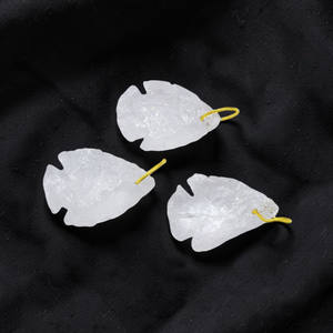 Colgante de Cuarzo Transparente Natural con Forma de Pez, Amuleto de Cristal en Forma de Gota, Anillo Chapado en Oro, Joyería Minimalista Boho con Piedras Preciosas, Regalo para Mujer - Product Image 5