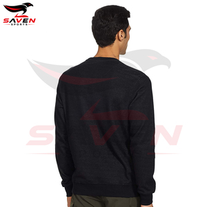 Wholesale Custom 350 GSM Heavy Weight <b>Men</b> Sweatshirt Thick <b>Thermal</b> Warm Cotton Fleece Crew Neck Drop Shoulder Winter Sweatshirts - Product Image 2