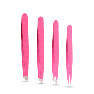 Pinzas Profesionales para Cejas de Acero Inoxidable, Punta Inclinada, Ecológicas, Antiestáticas, Duraderas, con Recubrimiento de Color, para Eliminar Vello Suelto - Product Image 4