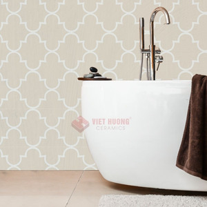 La tuile en ciment 200x200mm offre une touche de luxe avec des motifs élégants, faits à la main. - Product Image 5