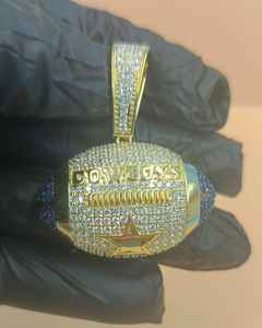 Collar con Colgante de Letra Personalizado de Moda Hip Hop para Hombre, con Moissanita VVS, Plata 925, Estilo Iced Out, Hecho a Medida - Product Image 2