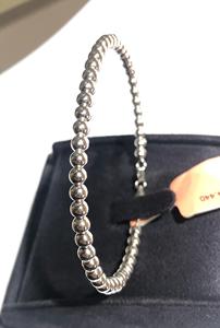 STELLAR BEAD BRACELET SET IN 18KT <b>SOLID</b> WHITE <b>GOLD</b> ENGAGEMENT WEDDING GLAM EVENT PARTY WAER DAILY OFFICE USE GIFTING FOR WOMEN'S - Product Image 2