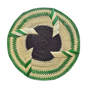 Traditional Seagrass Placemats <b>Round</b> Woven Fiber <b>Table</b> <b>Mats</b> Natural Straw Chargers for Classic Kitchen Decor - Product Image 2