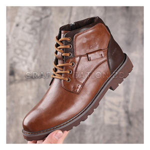 Calzado Casual de Cuero Genuino, Cómodo y Duradero, Hecho en Bangladesh, Personalización OEM ODM Disponible, Proveedor de Botas de Cuero al por Mayor - Product Image 1