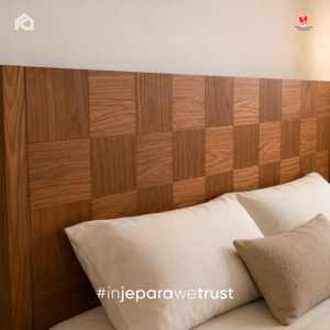 Bedroom Furniture Modern Walnut Solid Wood <b>Bed</b> High Quality Woven Headboard Luxury King Size <b>Bed</b> Frame - Product Image 3