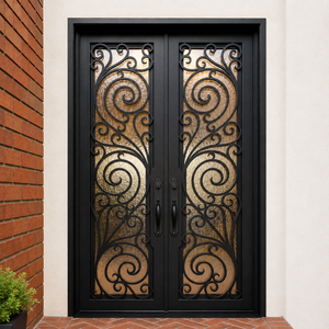 Exquisitas Puertas de Hierro Forjadas a Mano: Proteja su Lujosa Propiedad con una Hermosa Artesanía Artística Diseñada para Impresionar a Todos. - Product Image 2