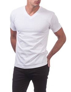 T-shirts pour hommes en coton 100% biologique de haute qualité, col en V, personnalisables, décontractés, écologiques, respirants et à séchage rapide, vente en gros - Product Image 2