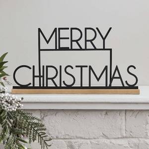 Letrero navideño personalizado en color negro metálico para decoración navideña al mejor precio - Product Image 6