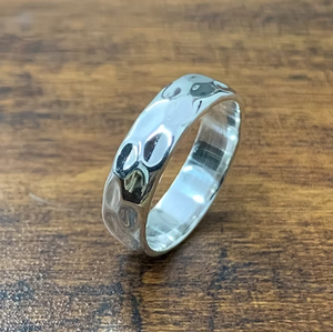 Premium 925 Silver Smooth Finish Unisex <b>Ring</b> 4.7 Grams Boho Style With Unique Texture for Everyday Wear - Product Image 3