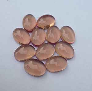 Pierre précieuse naturelle ovale cabochon à dos plat calibrée pour la fabrication de bijoux, vente en gros, objet de collection - Product Image 5