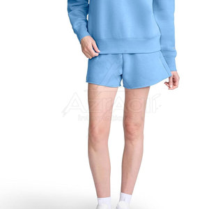 Comfortable Breathable Women <b>Fleece</b> <b>Shorts</b> Premium Fabric Relaxed Style For Walking Training And Casual Outfits - Product Image 5