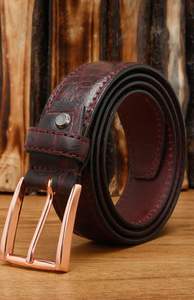 Ceinture Rétro Formelle et Décontractée en Cuir de Vachette Véritable Écologique avec Boucle en D et Alliage, Modèle 2026 - Product Image 3