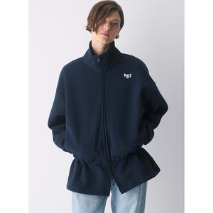 Chaqueta con cremallera para mujer al por mayor, cintura con cordón, estilo casual urbano, OEM ODM, marca privada, proveedor de EE. UU. - Product Image 1