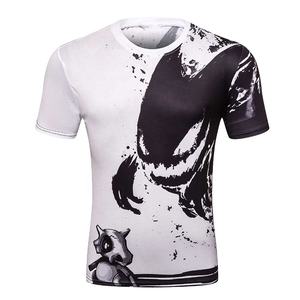 Vente en gros 180g haute qualité respirant imprimé 100% coton formel grande taille coupe ajustée personnalisé hommes T-shirt - Product Image 2