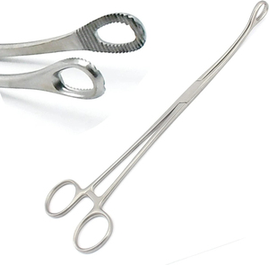 Pinzas Quirúrgicas Forester para Esponjas de Acero Inoxidable con Punta de Anillo para Aplicación de Apósitos Médico-Quirúrgicas - Product Image 1
