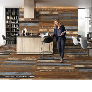 Carreaux de porcelaine Vistaar Beige Wood 60x120cm, céramique 600x1200mm, antidérapants, vitrifiés, texture indienne. - Product Image 3