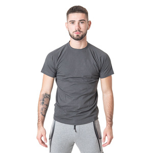 T-shirt de sport pour homme, coupe ajustée, manches courtes, col rond, imprimé sur mesure, respirant, séchage rapide, écologique, vente en gros - Product Image 2