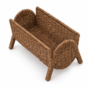 Custom Handcrafted Eco-Friendly Natural Seagrass Rustic Multifunction Rectangle <b>Magazine</b> Rack for Wholesale - Product Image 3