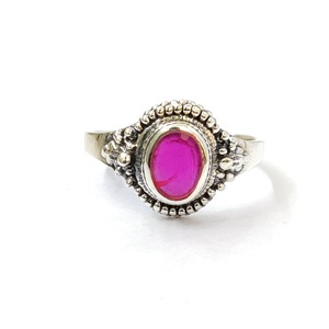 Bague en agate rubis et moissanite, 3,6 grammes - Product Image 1