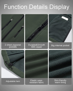 Gilet Softshell à Capuche Premium OEM pour Homme, Chauffe-Corps Respirant Multi-Poches, Vêtement Durable pour la Randonnée et les Activités Tactiques en Extérieur - Product Image 5