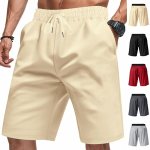 Shorts de sport décontractés pour hommes, 5 pouces, respirants, doux pour la peau, avec cordon de serrage, amples, pour squats et course à pied - Product Image 1