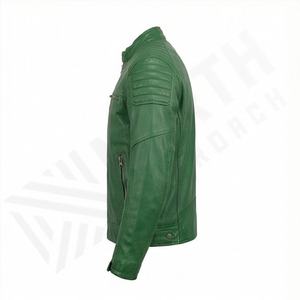 Blouson en cuir élégant pour moto et course automobile, protection intégrale, idéal pour l'hiver, fabriqué en matériaux de qualité supérieure, durable, équipement haut de gamme - Product Image 3