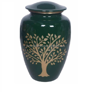 Good Quality Finished Personalized Metal Cremation Urn <b>for</b> Human <b>Ashes</b> Decorative metal <b>ashes</b> urn Adult application funeral urn - Product Image 3