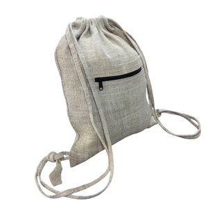Premium Handmade 100% Hemp <b>Drawstring</b> <b>Backpack</b> Eco Friendly Sustainable Hemp Sack Large Capacity Gym Swimming Cotton Carrying - Product Image 4