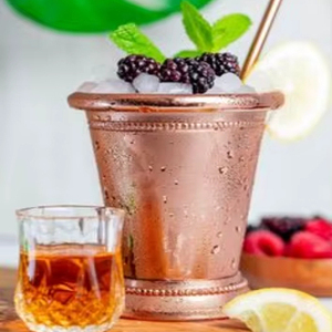 Polished copper drinking <b>glasses</b> mirror finish metal tumblers for <b>water</b> juice cocktail use durable reusable kitchen bar - Product Image 1