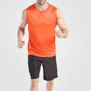Débardeur en polyester 100% respirant, tricoté, personnalisable OEM pour hommes - Fitness et vêtements décontractés - Product Image 6