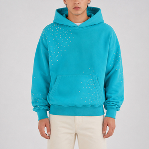 Sudadera con Capucha para Hombre, Fabricada en Fábrica Directa, Ligera, de Primera Calidad, con Pedrería, Último Estilo, Ropa Cómoda - Product Image 1