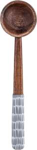 Espátula de madera con mango largo, volteador plano para freír, cucharas de madera hechas a mano, cucharas para postres y arroz, diseño moderno y ecológico - Product Image 4
