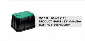 Caja de Válvulas IG-VB de 12 Pulgadas, Carcasa de Válvula de Riego de Plástico Resistente, 435x305x520mm - Product Image 2