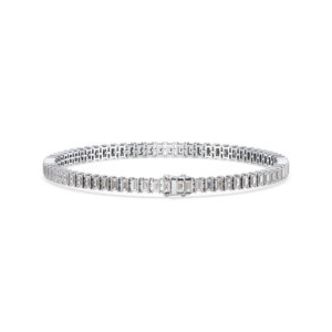 Bracelet tennis REYES en argent sterling 925 avec moissanite VVS de 6,10 carats, fermoir boîte, prix usine, pour cadeaux de mariage, bijoux fins - Product Image 1