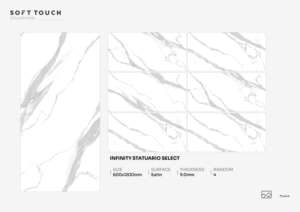 กระเบื้องพอร์ซเลนผิวซาติน Suprem ขนาด 600x1200 มม. กระเบื้องปูพื้นและผนังขนาดใหญ่ สำหรับตกแต่งภายในเชิงพาณิชย์ - Product Image 5