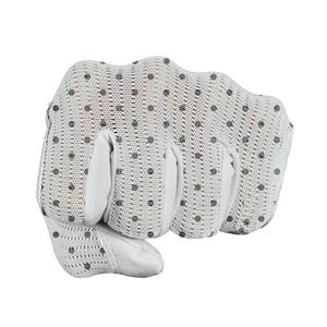 Gant de golf pour femme en cuir Cabretta, paume blanche à pois, dos en maille respirant, léger, extensible, adhérence douce, main gauche - Product Image 5