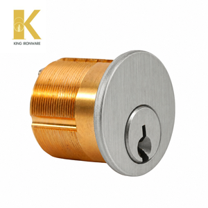 Cerradura de Cilindro Mortise de 28 mm con Ranura para Llave SC, Cromado Satinado, Logotipo OEM Personalizado para Uso Comercial y Residencial - Product Image 3