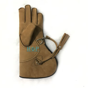 Guanto da Falconeria in Vera Pelle Premium per Uomo – Protezione Rinforzata per il Manipolazione di Falchi, Gabbiani e Aquile – Guanto Protettivo Extra <span class=keywords><strong>Lungo</strong></span> - Product Image 1
