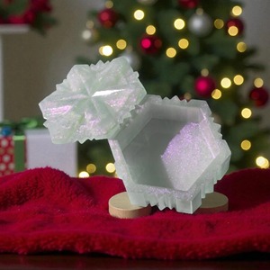 Caja de Resina Decorativa Hecha a Mano para Joyas, Organizador de Almacenamiento de Joyas, Pequeño Contenedor de Regalo de Resina Personalizado - Product Image 1