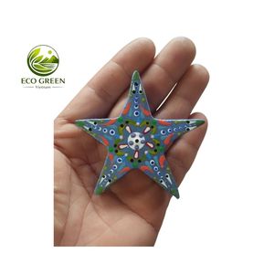 Arte de Pared de Peces de Madera Pintado a Mano, Estilo Art Deco, Escultura de Madera Ecológica con Impresión UV - Product Image 3