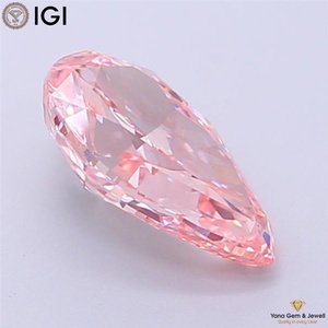 เพชร CVD สีชมพูสดใส ระดับความสะอาด VS1 รูปทรงลูกแพร์ น้ำหนัก 1.50 กะรัต พร้อมใบรับรอง IGI สำหรับแหวนขอแต่งงาน - Product Image 4
