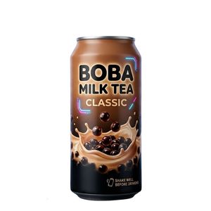 Té de burbujas Datafa, té con leche, bebida enlatada de 0.5L, origen Vietnam, 10.5% Brix, 24 meses de duración. - Product Image 2