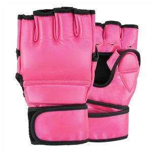 Meilleur Prix 2026 Gants MMA Homme Demi-Doigts en Cuir PU Fabriqués au Pakistan pour Arts Martiaux et Boxe - Product Image 1