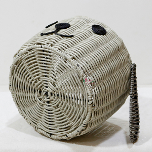 Cute Animal Shaped Eco-Friendly Modern Natural Rattan <b>Storage</b> <b>Basket</b> with Handles for Children's <b>Toy</b> <b>Storage</b> - Product Image 3