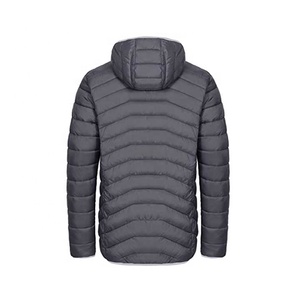 <b>Men's</b> Black Puffer Jacket <b>Hooded</b> Zipper Closure Windproof Casual Winter <b>Coat</b> Solid Color Polyester Regular Fit 2026 - Product Image 5