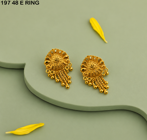 Aretes pequeños bañados en oro al por mayor, joyería india al por mayor, Johor Bahru, aretes pequeños chapados en oro, Sri Lanka - Product Image 1