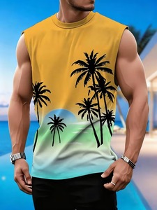 Camiseta sin mangas para hombre, personalizable en tamaño y color, ropa de gimnasio en blanco, fabricante mayorista directo - Product Image 4