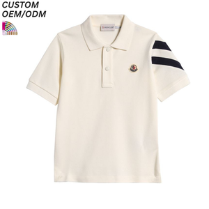 Polo à manches courtes pour enfants, écologique, respirant, séchage rapide, imprimé, mélange polyester/coton, unisexe, pour garçons d'école - Product Image 2
